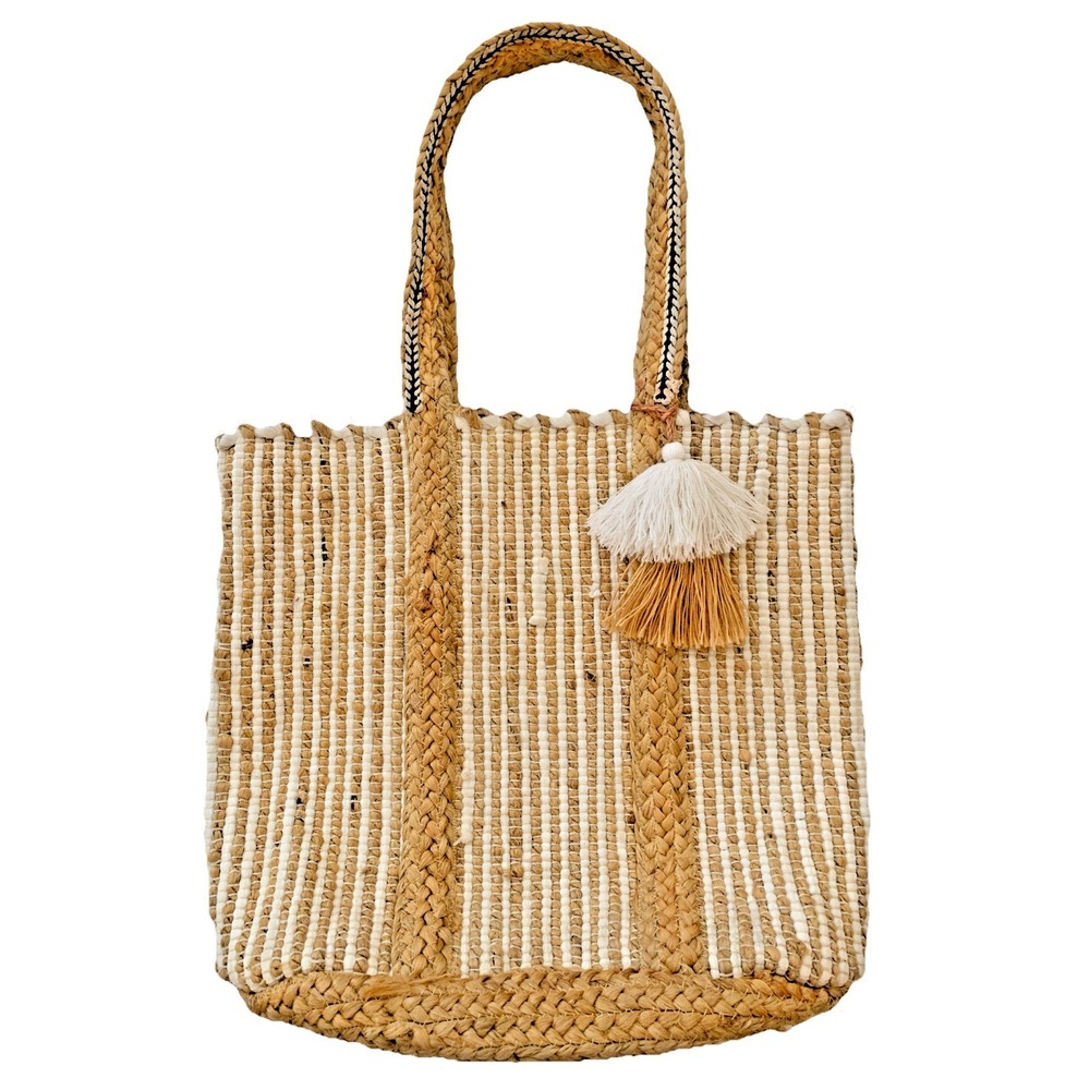 Heavy Weight Woven Jute Hobo Shoulder Bag. Very well Made
